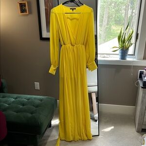 Papaya Elegant Yellow Maxi Dress | Size S